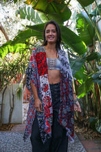 Load image into Gallery viewer, Boho Floral Patchwork Kimono