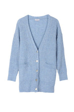 Load image into Gallery viewer, Wool blended cable knitted cardigan