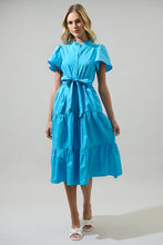 Load image into Gallery viewer, Marianne Tiered Button Down Midi Dress