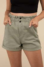 Load image into Gallery viewer, Double Buttoned Waistband Denim Shorts