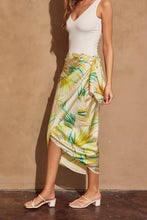 Load image into Gallery viewer, Mallorca Tie Satin Midi Skirt