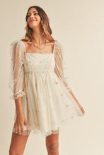 Load image into Gallery viewer, White ivory tulle mini dress bridal shower babydoll dresses