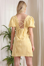 Load image into Gallery viewer, SS back strap dress - gingham