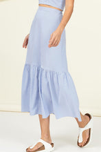 Load image into Gallery viewer, High Waist Ruffle Hem Midi Skirt