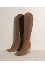 Load image into Gallery viewer, Clarissa Brown Suede Boot