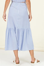 Load image into Gallery viewer, High Waist Ruffle Hem Midi Skirt