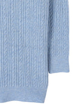 Load image into Gallery viewer, Wool blended cable knitted cardigan