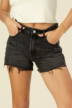 Load image into Gallery viewer, Distressed denim shorts