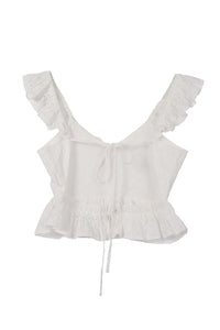 SL ruffled top with flare