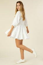 Load image into Gallery viewer, Tiered mini dress with tassel