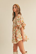 Load image into Gallery viewer, Faye Floral Ruched Mini Dress