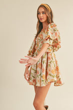 Load image into Gallery viewer, Faye Floral Ruched Mini Dress