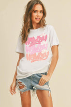 Load image into Gallery viewer, Pink Howdy Graphic Tee